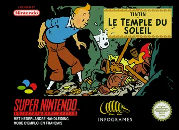 Tintin - Prisoners of the Sun (Europe) (En,Fr,De,Es) box cover front